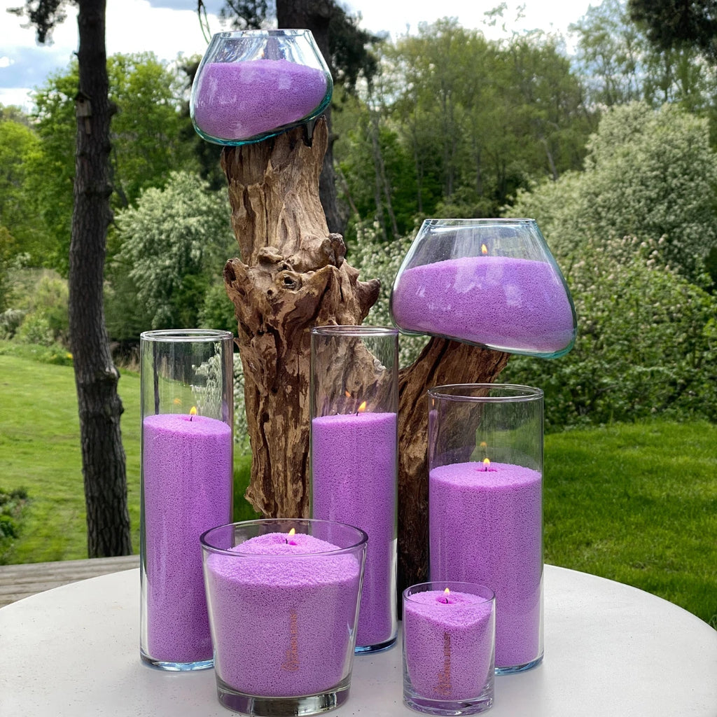 Lilac Unscented Candle Sand KG / LBS-2