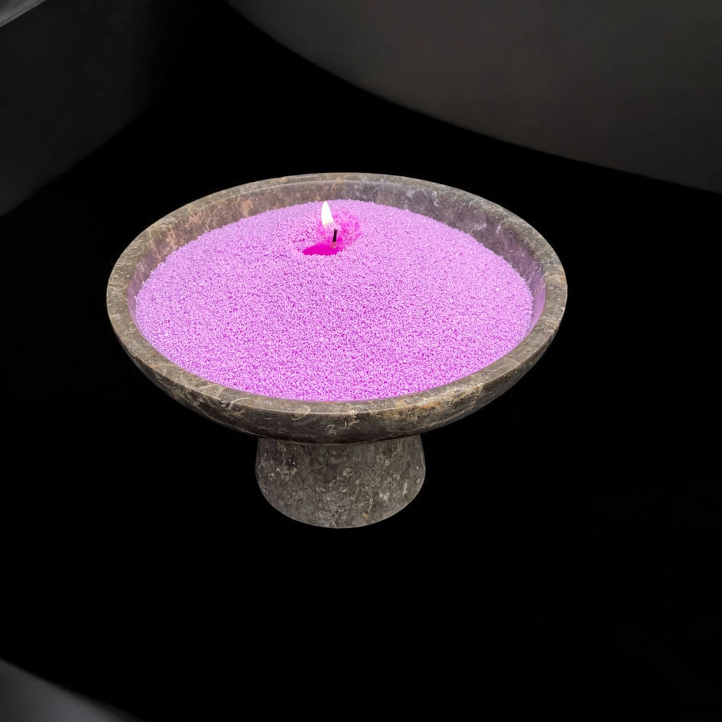 Lilac Unscented Candle Sand KG / LBS-3