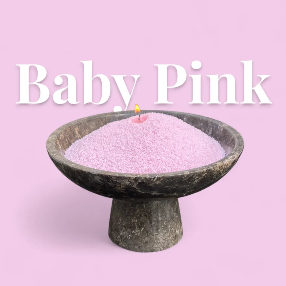 Baby Pink unscented Candle Sand 330g/0.73lbs-1