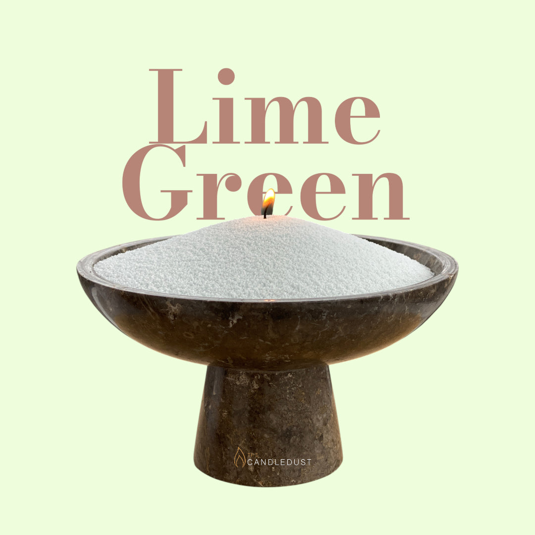 Lime Green Unscented Candle Sand by KG / LBS