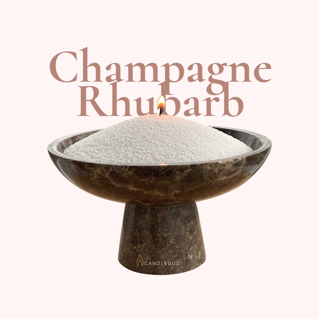 Champagne Rhubarb Scented Candle Sand KG / LBS