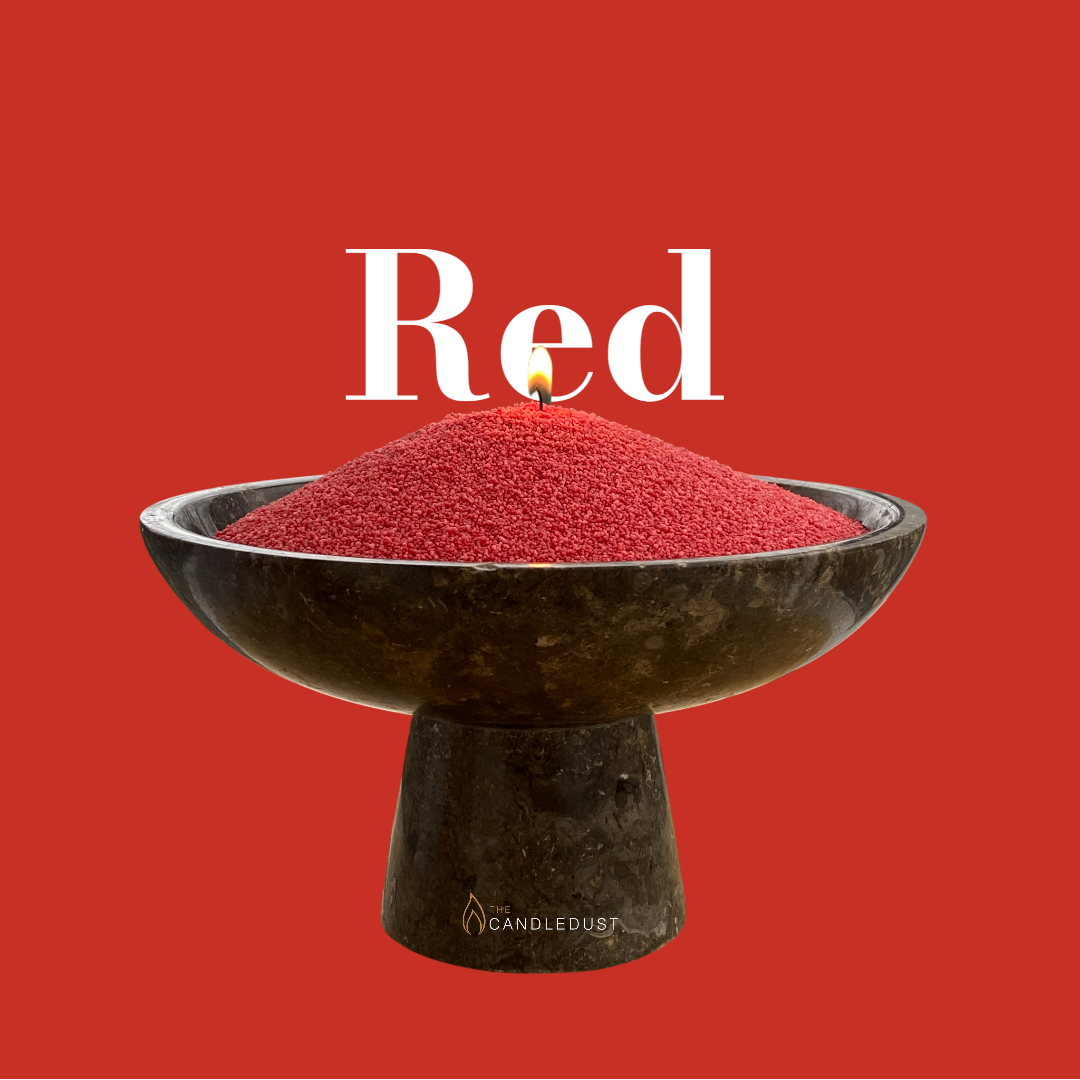 Red Unscented Candle Sand by KG / LBS-0