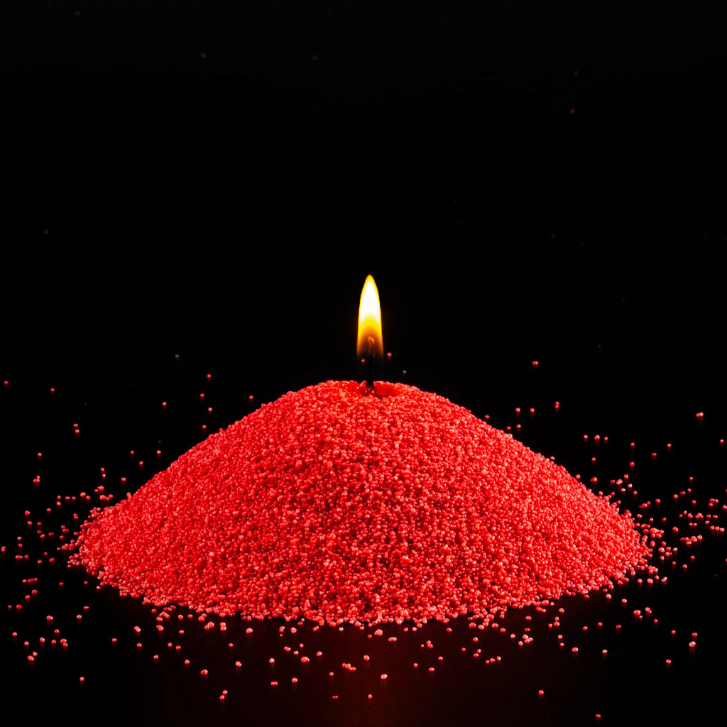 Red Unscented Candle Sand by KG / LBS-3