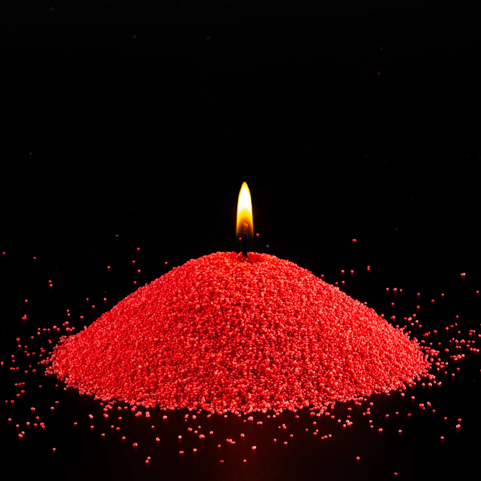 Red Unscented Candle Sand by KG / LBS-3